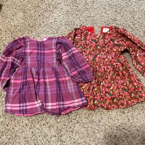 Holiday colored J. crew Crewcuts kids size 3T girl dresses